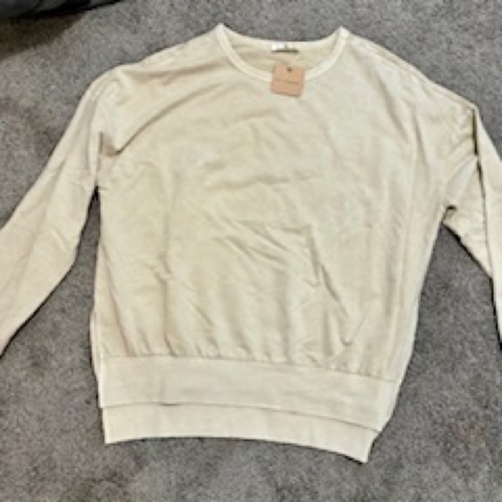 Blu Pepper Cream washed Women's Sweatshirt